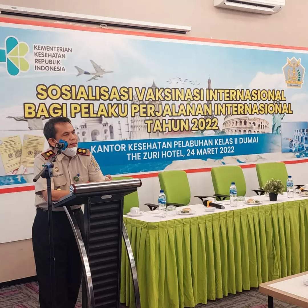 Sosialisasi Vaksinasi Internasional Bagi Pelaku Perjalanan Internasional Tahun 2022