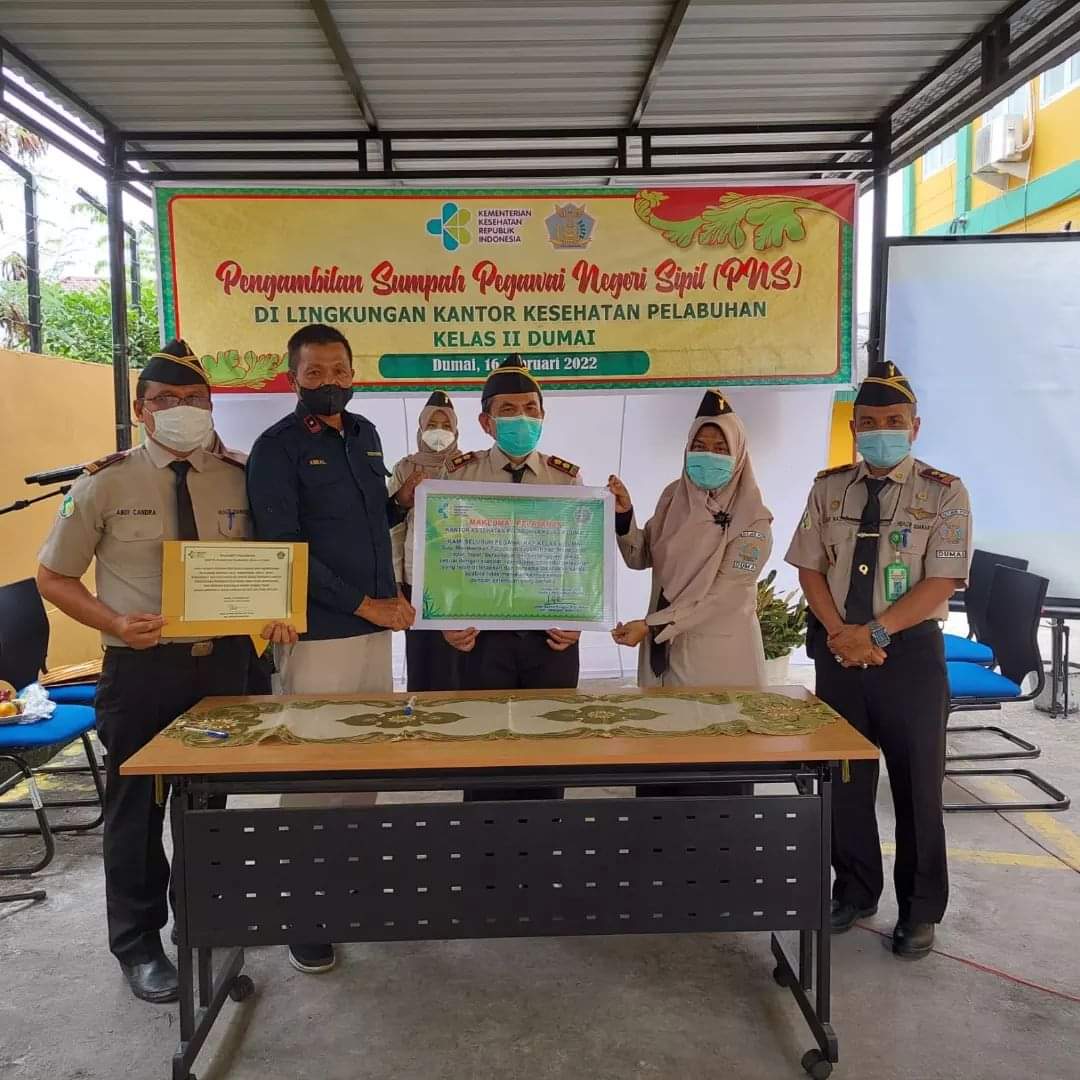 Pengambilan Sumpah PNS di Lingkungan KKP Kelas II Dumai