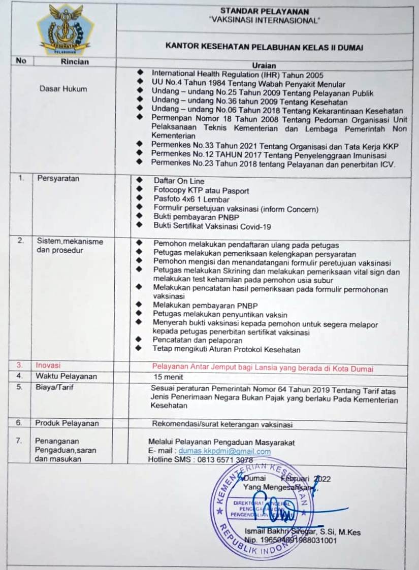 Layanan Vaksinasi Internasional