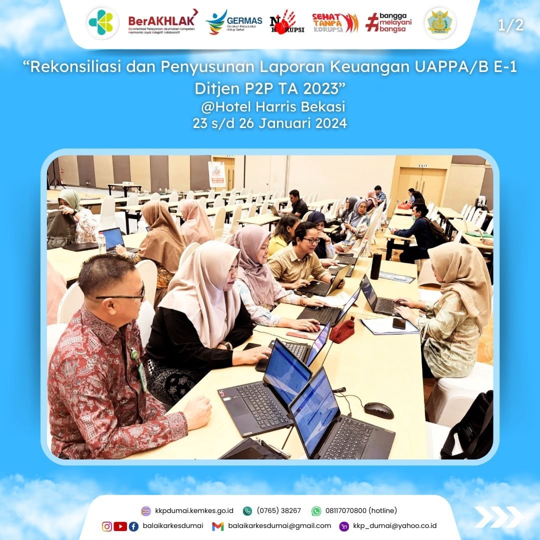 Rekonsiliasi dan Penyusunan Laporan keuangan UAPPA/B E-1 Ditjen P2P TA 2023