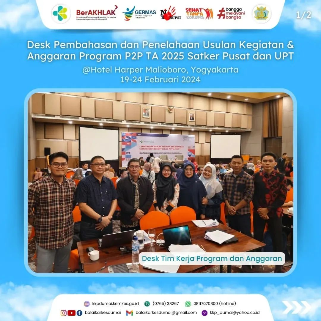 Desk Pembahasan dan Penelahaan Usulan Kegiatan & Anggaran Program P2P TA 2025 Satker Pusat dan UPT
