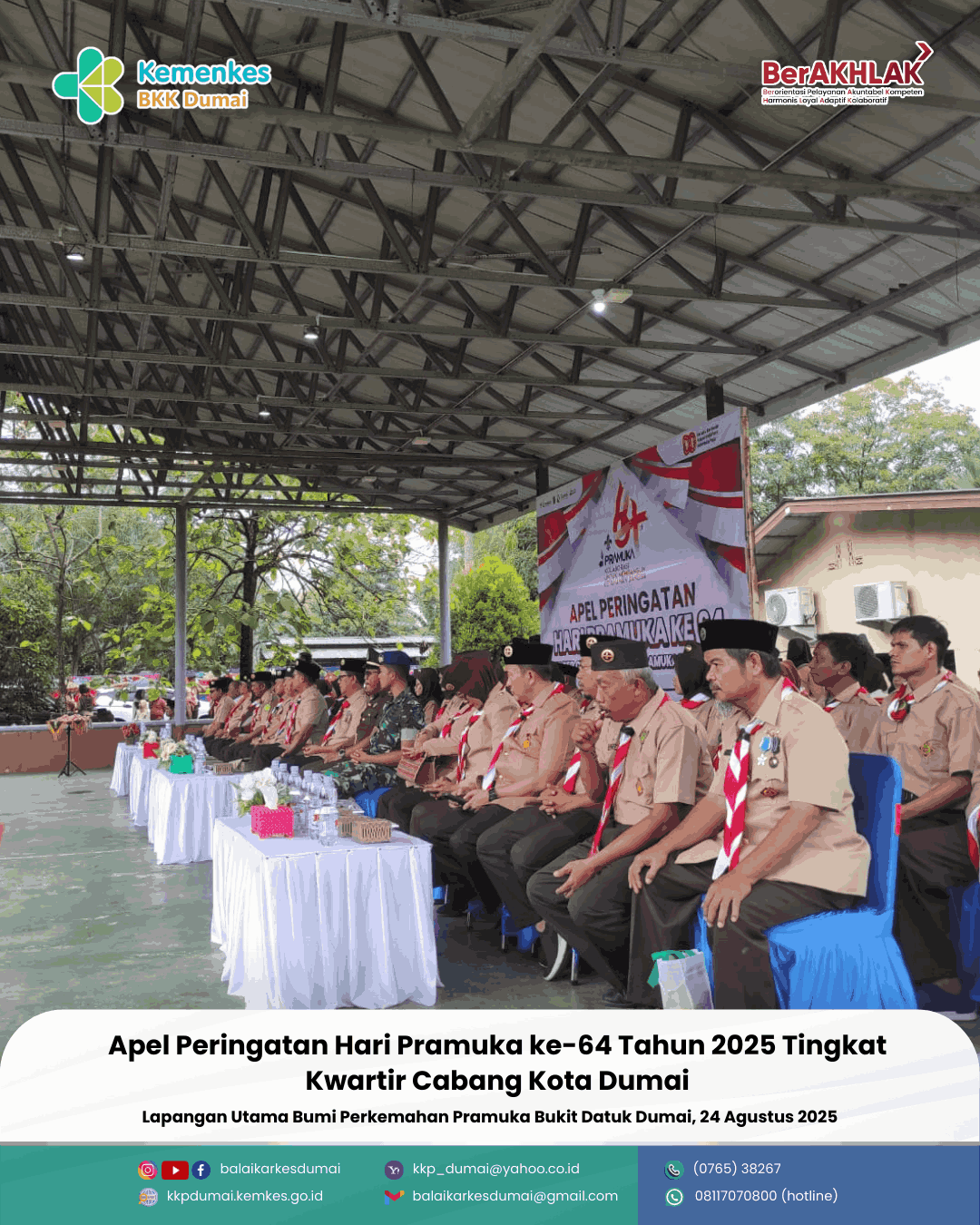 Apel Peringatan hari pramuka ke 64 Tahun 2025