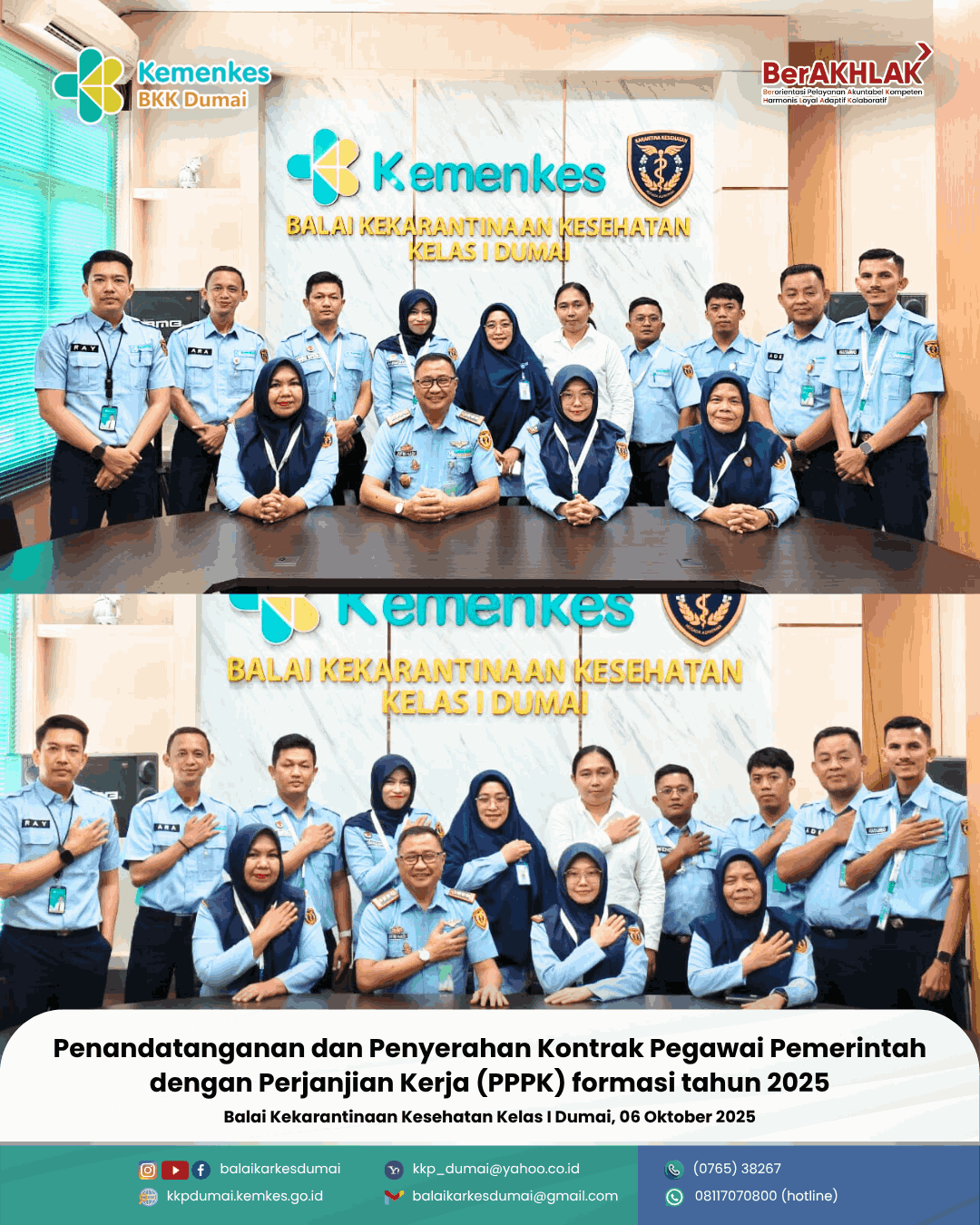 Penandatanganan dan Penyerahan Kontrak PPPK Tahun 2025 