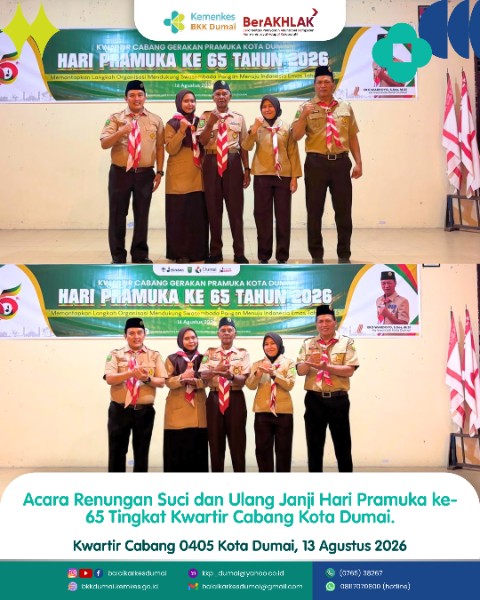 Acara Renungan Suci dan Ulang Janji Hari Pramuka ke-65 Tingkat Kwatir Cabang Kota Dumai