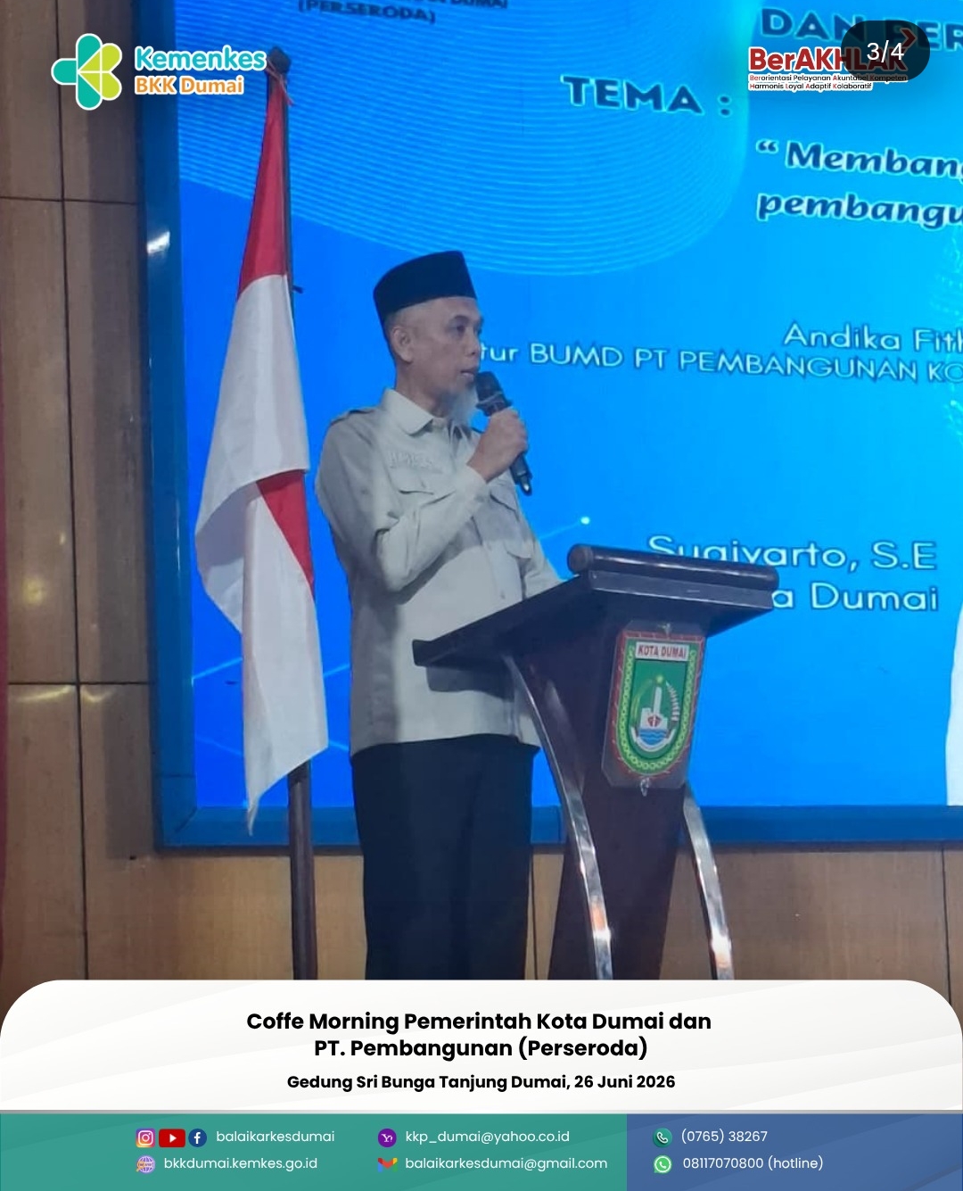 Coffe Morning Pemerintah Kota Dumai dan PT.Pembangunan ( Perseroda )