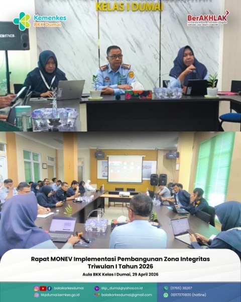 Rapat Monev Implementasi Pembangunan Zona Integritas TW I 2026