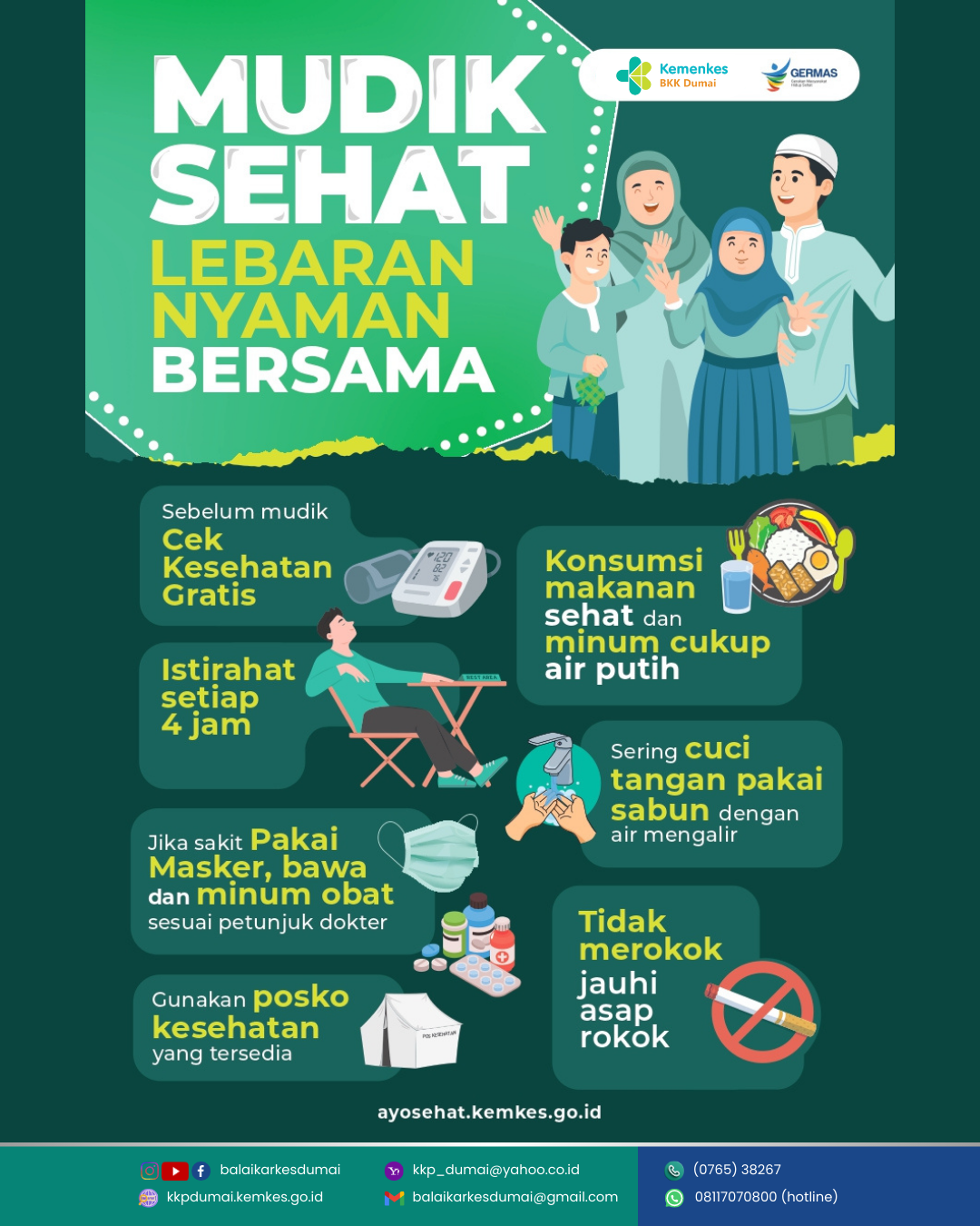 7 Pesan Mudik Lebaran Nyaman Bersama