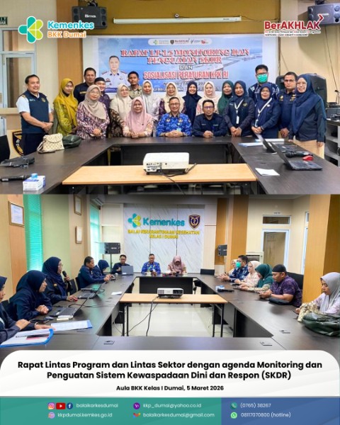 Rapat Lintas Program dan Lintas Sektor dengan agenda Monitoring dan Penguatan Sistem Kewaspadaan Dini dan Respon (SKDR)