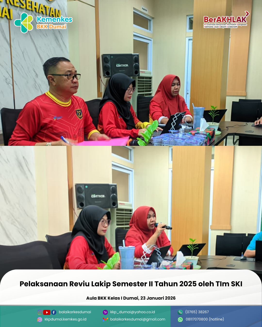 Pelaksanaan Reviu Lakip Semester II Tahun 2025 oleh TIm SKI