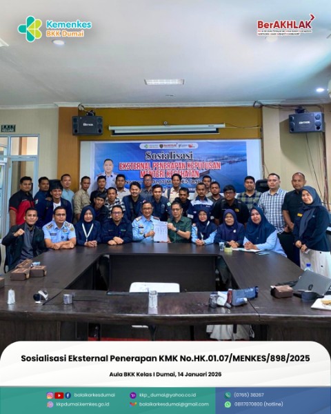 Sosialisasi Eksternal Penerapan KMK No.HK.01.07/MENKES/898/2025