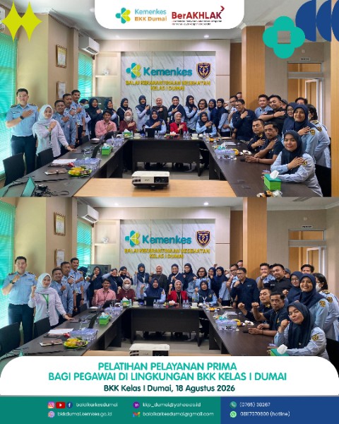 Pelatihan Pelayanan Prima bagi Pegawai BKK Kelas I Dumai