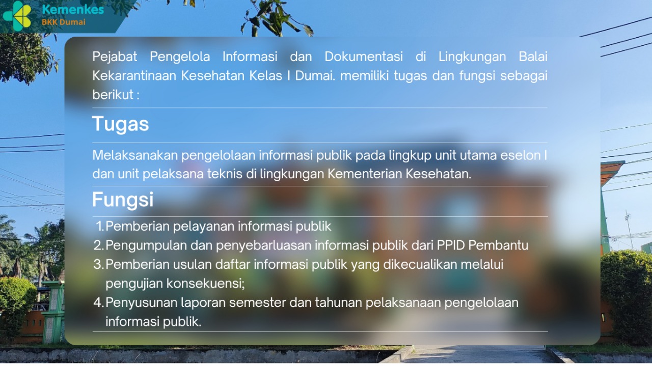 Tugas dan Fungsi PPID